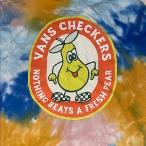 Vans men Colorful Tie-Dye T-Shirt - Blue, Orange, and Pink